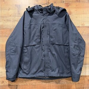 REI Elements Two Layer Water Proof Windproof Men's Charcoal Coat Size XL